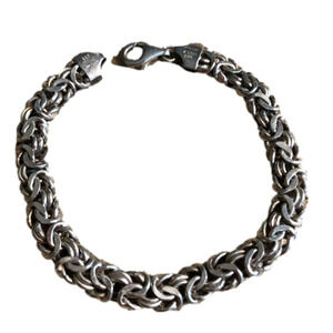 925 Sterling Milor Italy Byzantine Bracelet
